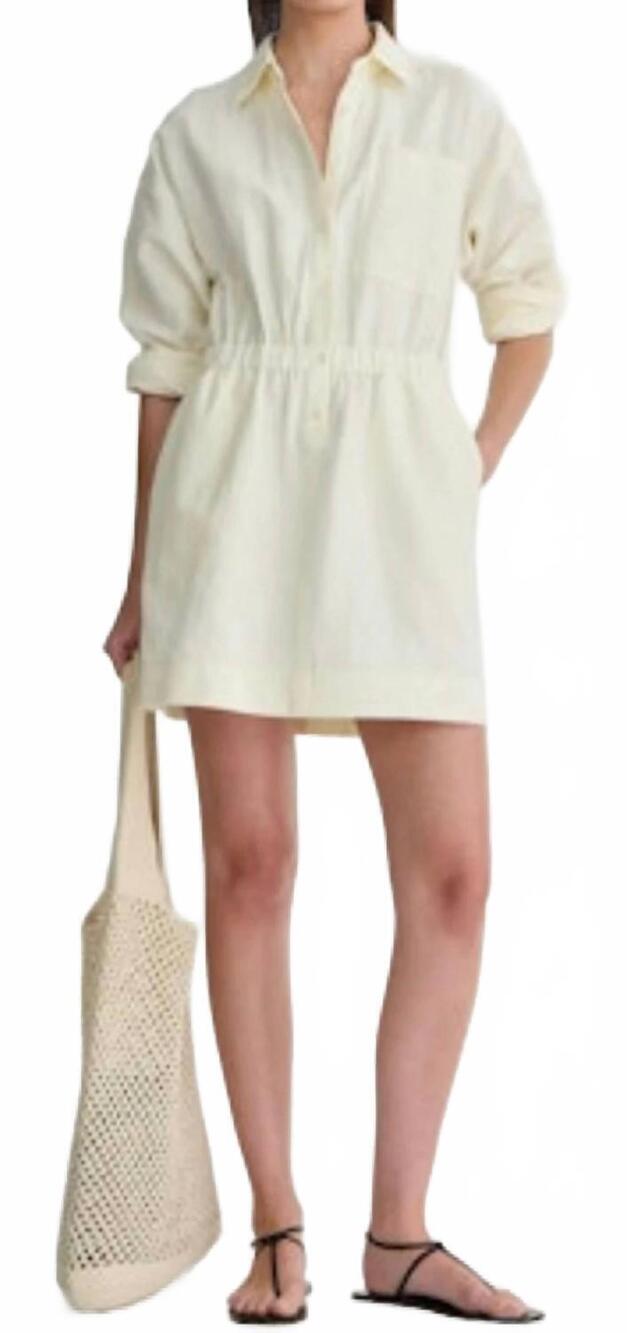 NEW APIECE APART kora mini dress in cream